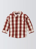 John Lewis Baby Cotton Check Shirt - McGrocer