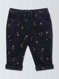 John Lewis Baby Vegetable Print Corduroy Trousers, Navy - McGrocer