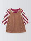 John Lewis ANYDAY Baby Stripe Top and Pinafore Set, Multi - McGrocer