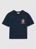 Reiss Kids' Nets Basketball Motif Oversized Cotton T-Shirt - McGrocer