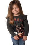 Brand Threads Minnie Mouse Top Kids Grey - British product