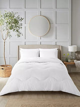 Seersucker Coverless Duvet and Pillowcase Set, 10.5 Tog, Polar White