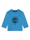 Timberland Baby Logo T-Shirt, Blue Enamel - McGrocer