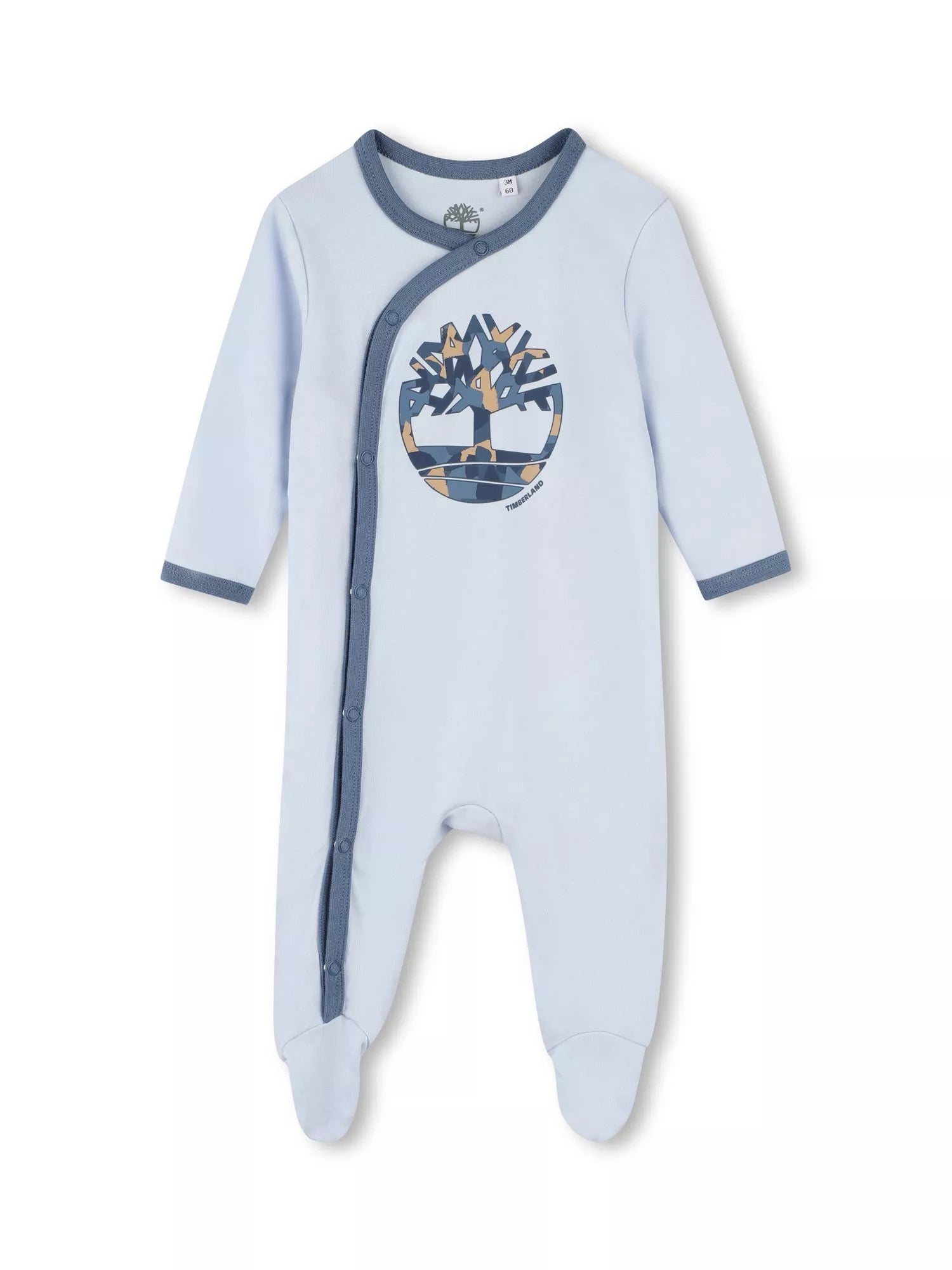 Timberland Baby Logo Onesie, Pale Blue - McGrocer