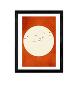 EAST END PRINTS Kubistika 'Warming Feelings' Framed Print