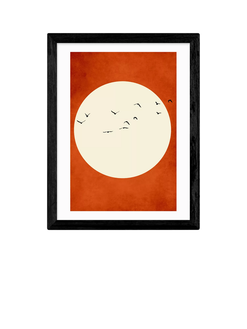 EAST END PRINTS Kubistika 'Warming Feelings' Framed Print