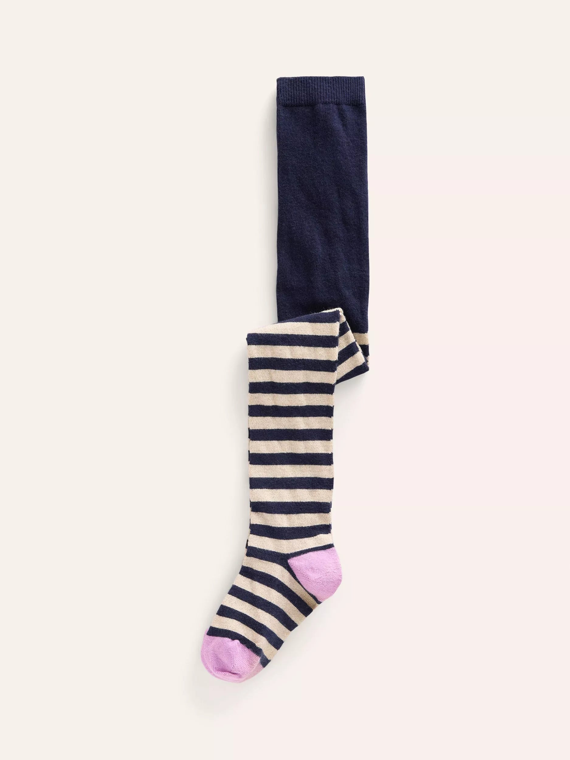 Mini Boden Kids' Stripe Cotton Blend Tights, Multi - McGrocer
