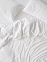 Piglet in Bed Plain Linen Duvet Cover