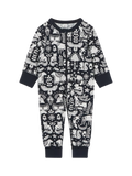 Polarn O. Pyret Kids' Nordic Animal Sleepsuit, Blue