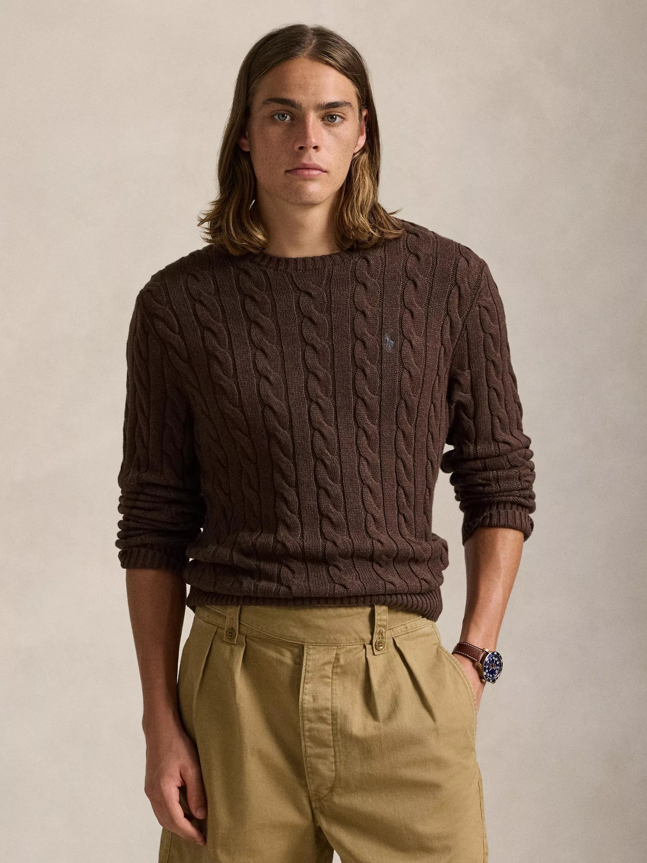 Polo Ralph Lauren Driver Cotton Cable Knit Jumper - McGrocer