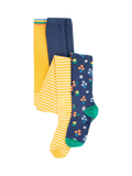 Frugi Baby Norah Tights, Pack of 2 - McGrocer