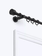 John Lewis Extendable Metal Curtain Pole Kit with Stud Finial, Dia.28mm
