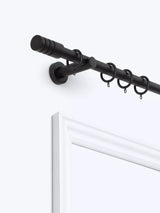 John Lewis Fixed Metal Curtain Pole Kit with Barrel Finial 28mm