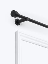 John Lewis Fixed Eyelet Metal Curtain Pole Kit with Stud Finial, Dia.28mm