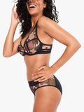 Maison Lejaby floral wired full cup bra Berry Garden, imported from the UK