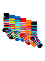 OddBalls Lines Patterned Socks Pack of 6