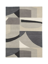 Hand-Tufted Geometric Pure Wool Area Rug in Multi Colors