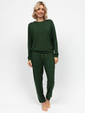 Soft Modal-Elastane Long Pyjama Set with Adjustable Waist and Pockets