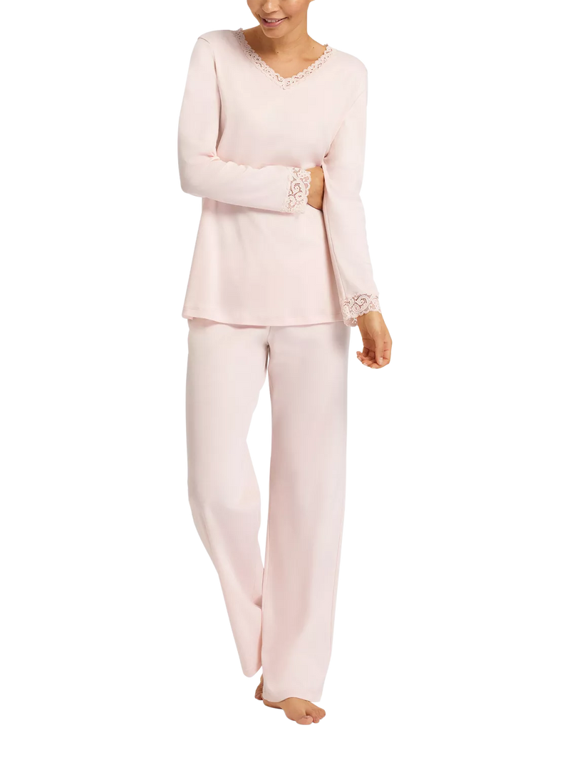 Hanro Moments long pyjama set, UK version
