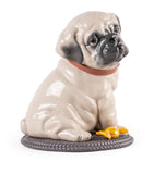 Lladró porcelain puppy pug sculpture, UK version