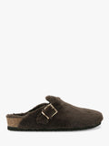 Soft Faux Fur Fluffy Mules with Flat Sole