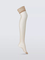 15 Denier Lace Hold-Ups, Pack of 2, Almond