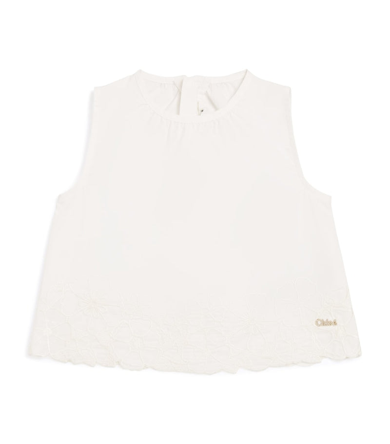 Chloé Kids Floral Embroidered Blouse 6-36 months - British product