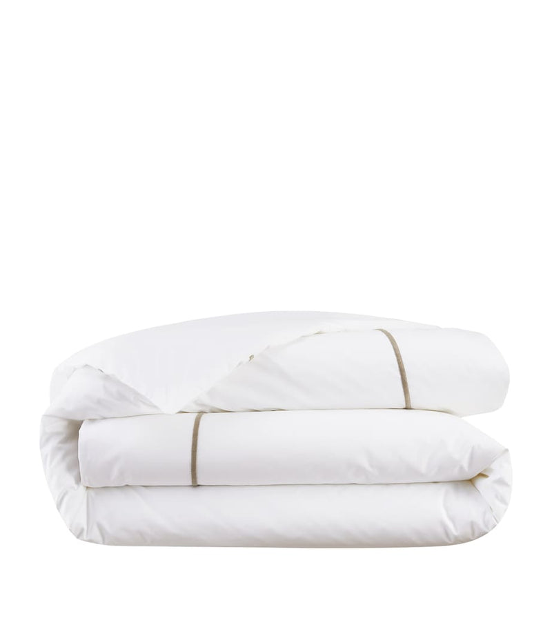 Yves Delorme King duvet cover with chain embroidery, 240x220cm (British brand)