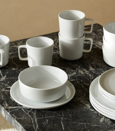 Set of 2 Porcelain Hot Beverage Mugs with 370ml Capacity