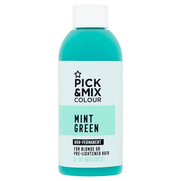 DNR Superdrug green hair dye - British product