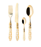 Bugatti Panther Goldivory 24Pc Cutlery Set with Box