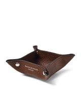 Aspinal of London Mini Grained Leather Tidy Tray 9.5cm x 9.5cm