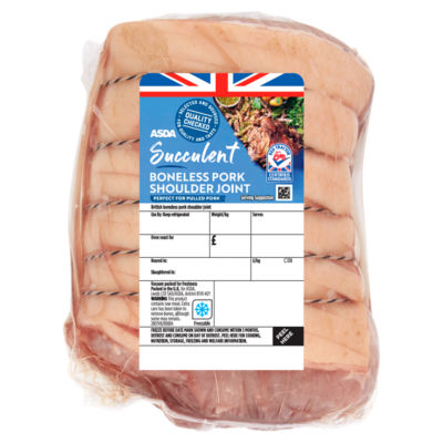 ASDA boneless pork shoulder joint 2.2kg - British product