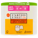 Stamford Street Co. Toilet Tissue Double Rolls 4 Equals 8 Rolls GOODS Sainsburys