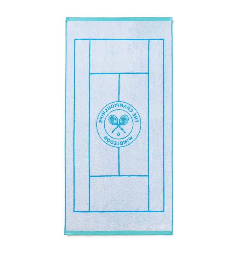 Christy Wimbledon Tennis Court bath towel 70cm x 133cm - British product