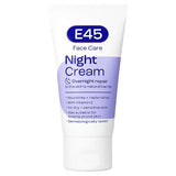 E45 Night Cream To Repair And Replenish Dry Skin Face Moisturiser 50ml