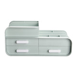 Livingandhome Multifunctional Desk Organizer Green Desktop Storage Unit
