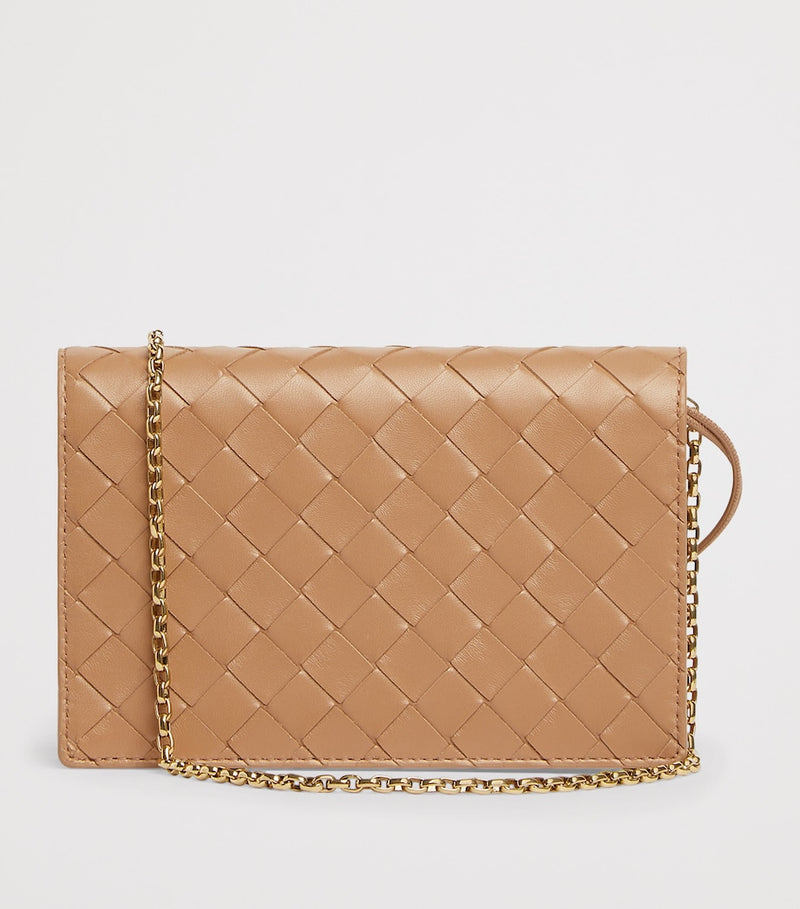 Bottega Veneta Leather Andiamo Chain Wallet