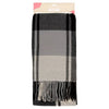 Superdrug black check scarf 180 by 64cm (British brand)