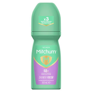 Mitchum Shower Fresh antiperspirant & deodorant roll-on 100ml, imported from the UK