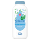 Johnson's Natural Cornstarch Powder with Aloe and Vitamin E Baby Powder 200g