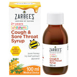 Zarbee's Children's Cough & Sore Throat Syrup Kids Aged 2+ 100ml (British brand)
