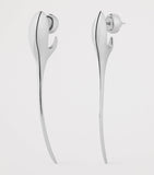 Givenchy Spike Earrings silver tone drop design, UK version