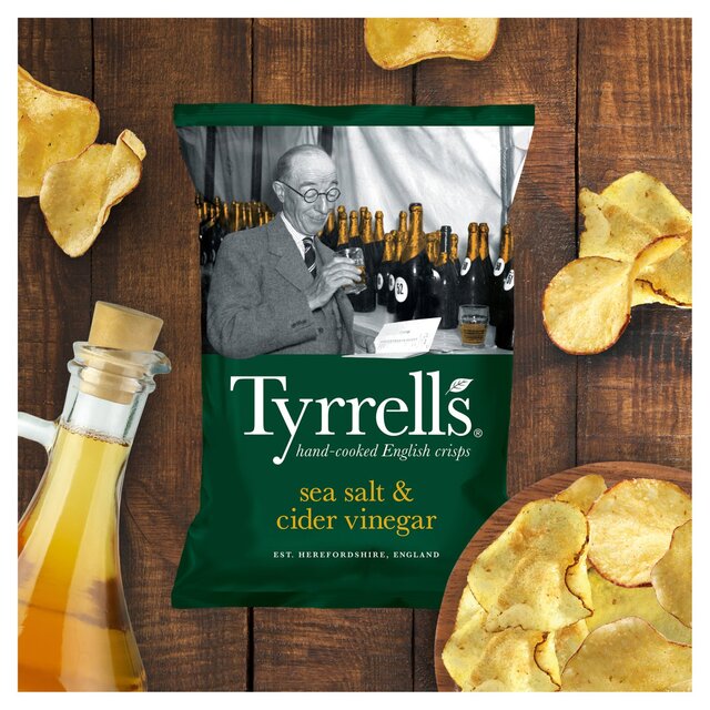 Tyrrells Sea Salt & Cider Vinegar Sharing Crisps 150g - McGrocer