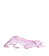 Lalique Large Rose Nebula Zeila Panther Crystal Sculpture