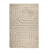 The Rug Company Wool Folk Ivory Rug 2.74m x 1.83m
