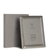 Carrs Silver Sterling Silver Fluted Photo Frame with Wood Back (6 x 4)