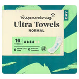Superdrug Normal Ultra Sanitary Towels 16 Pack