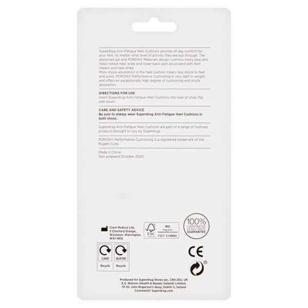 Superdrug Mens Anti Fatigue Heel GOODS Superdrug