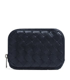 Soft Leather Organizer Pouch with Multiple Pockets, 19cm x 26cm x 3cm